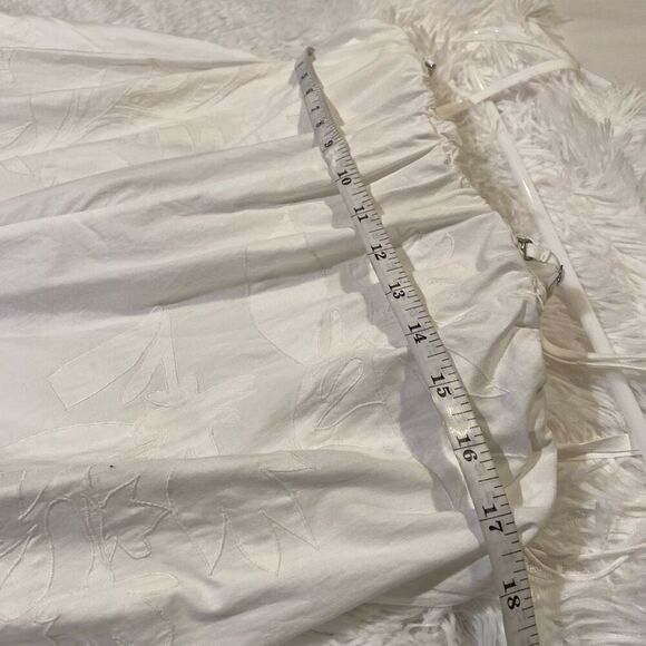 Calypso St. Barth Holly Silk Wide Leg Bride Jumpsuit in White XXL - Picture 6 of 11